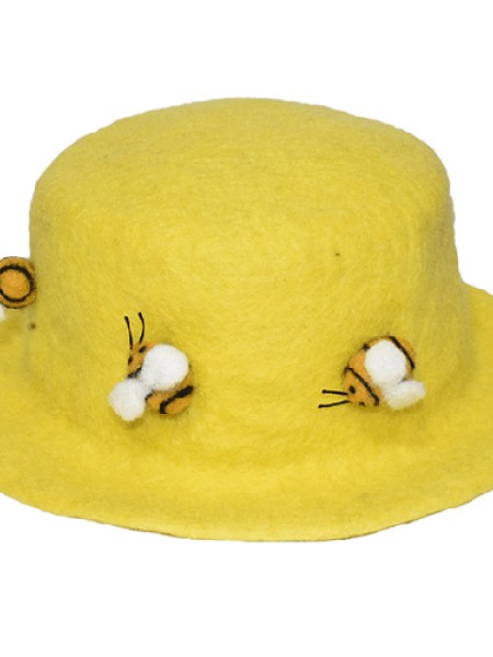 Bee Design Felt Hat