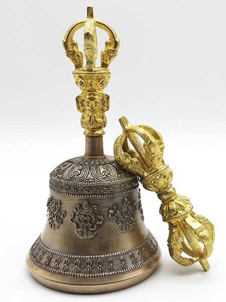 Gold Plated Tibetan Bell
