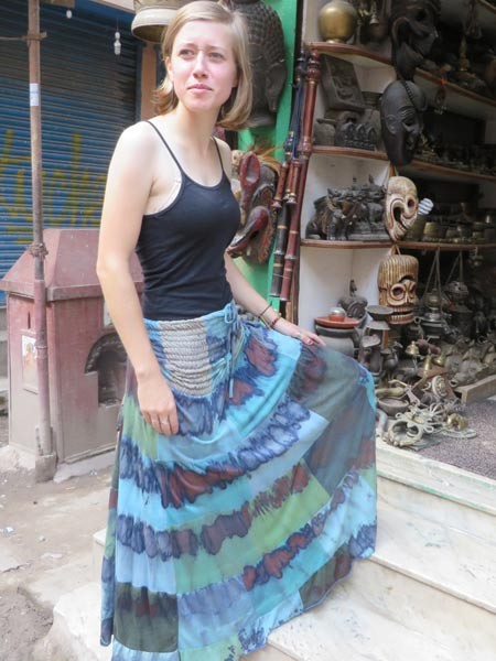 Batik maxi skirt