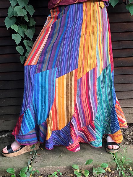 Stripe Hippie Skirt