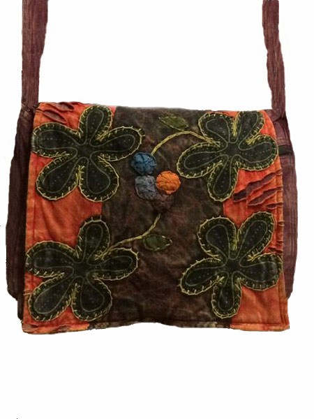 Patch flower hippy bags
