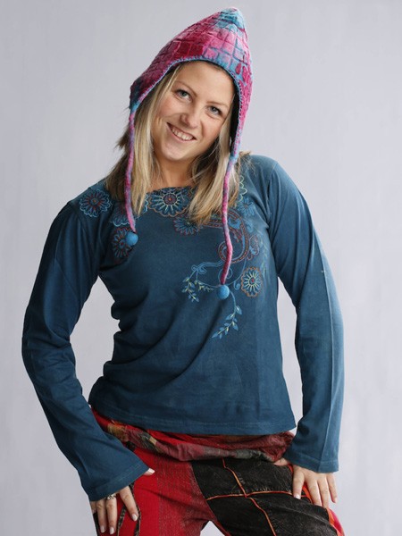 Embroidered Nepal top