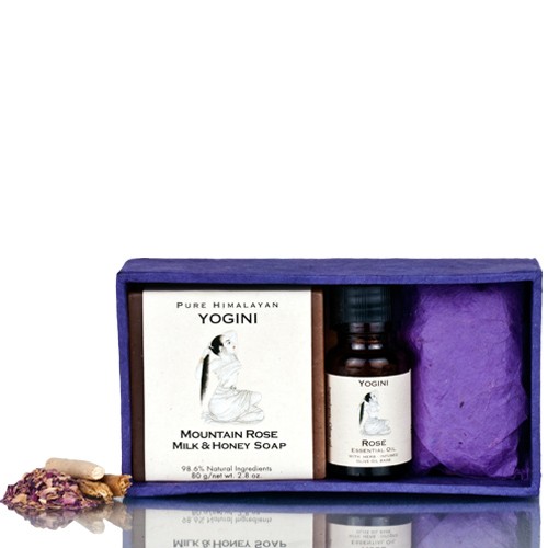 Yogini Rose Soap & Oil Gift Box