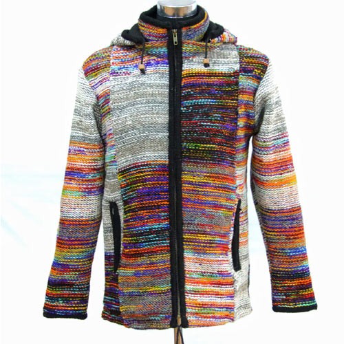 Multi Color Patch Wool Jacket