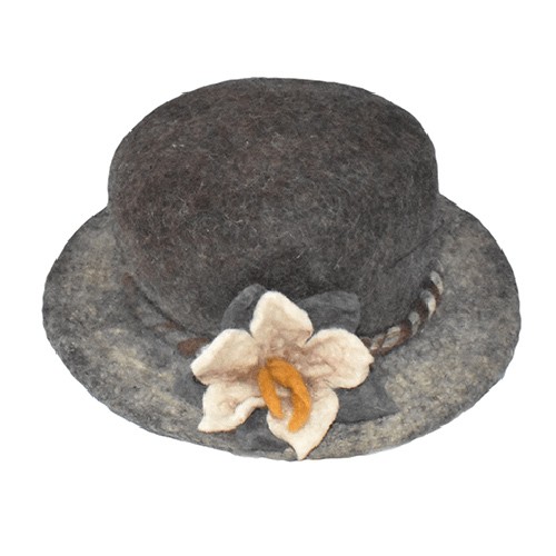 Felt Flower Hat