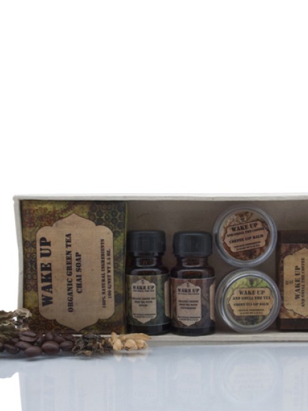 Organic Green Tea & Coffee Sampler Gift Set