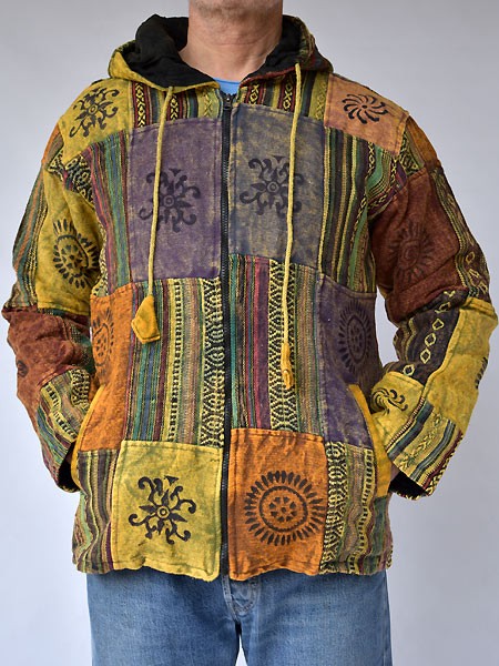 Patchwork hippie jacket