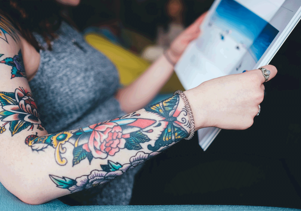 Boheme arm tatovering