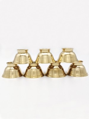Set of brass offering bowls