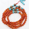 Carnelian mala beads