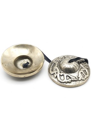 Dragon carved tingsha chime