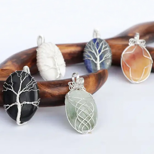 Nepalese stone pendant lockets