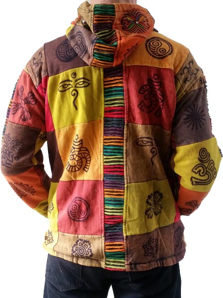 kokain bur husmor Hippie Bohemian Clothes for Men: Patch printed hoodie