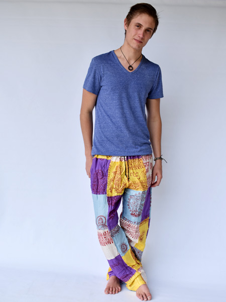 Fashion Ethnic Print Cotton Linen Joggers Mens Baggy Hippie Boho Gypsy  Aladdin Yoga Harem Pants Men Harajuku Streetwear Clothing - AliExpress