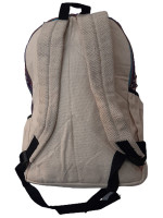 Pure hemp backpack made with a mix of woven cotton