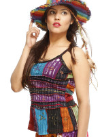 Crazy patch tank top