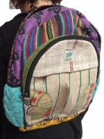 Pure hemp Kathmandu backpack from Nepal