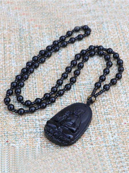 Blessing Buddha Glass Mala
