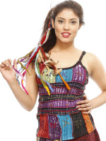 Crazy patch tank top