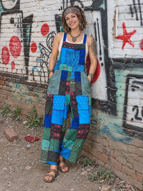 Patchwork Dungaree