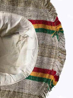 Rasta stripe hemp hat