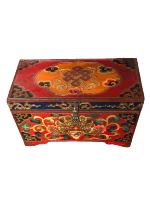 Hand painted Tibetan jewelry box