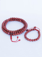 8 mm Red Jasper Mala Necklace & Wrist Mala Set – Handcrafted in Nepal and sold online by Himalayan Handmades International