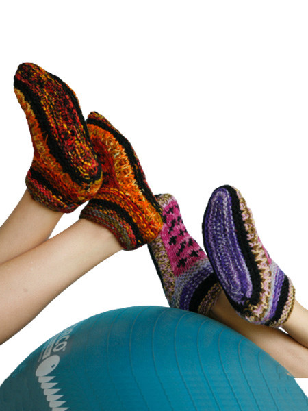 Winter woolen slippers