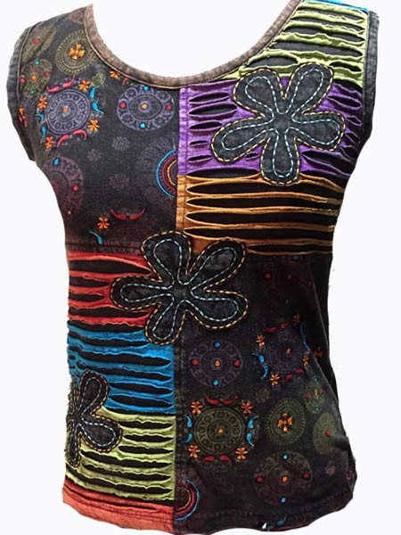 Sleeveless rib cotton top