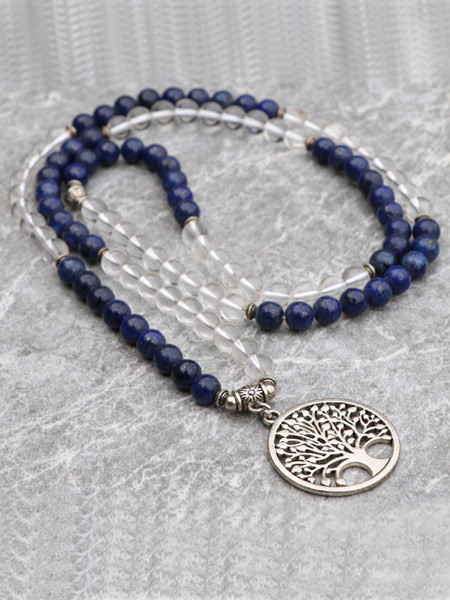 Lapis Lazuli & Crystal Stone Japa Mala