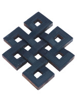 Wooden endless knot wall hanging