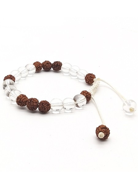 Crystal Rudraksha Mala