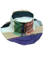 Hemp & Cotton Patchwork Hat