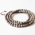 Conch Shell 108 bead prayer mala necklace