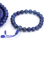 8mm Lapis Lazuli Stone Mala Necklace and Bracelet Set, Handcrafted in Nepal by Himalayan Handmades International.