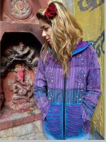Funky, hippie hoodie handmade in Kathmandu