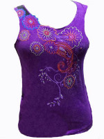 Sleeveless embroidered top