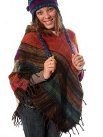 Himalayan Handmades ethnic shawl poncho