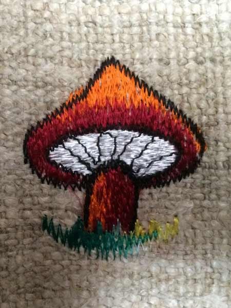 Magic mushroom hemp wallet