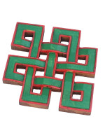 Wooden endless knot wall hanging