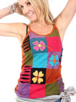 Patchwork flower top