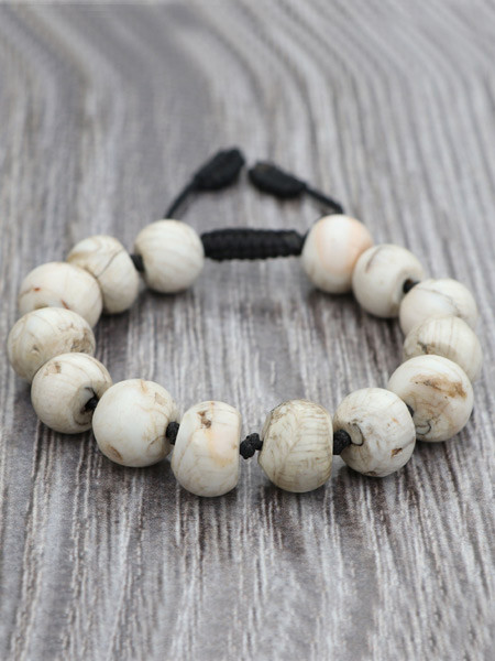 KELITCH Bracciale Donna In Conchiglia E Perline Heishi - Regolabile Fatto A Mano Con Ciondolo - Gioiello Etnico Portafortuna, Lunghezza 6-10 Pollici, Confezione Regalo