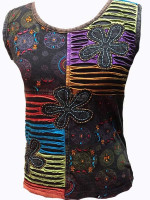 Sleeveless rib cotton top