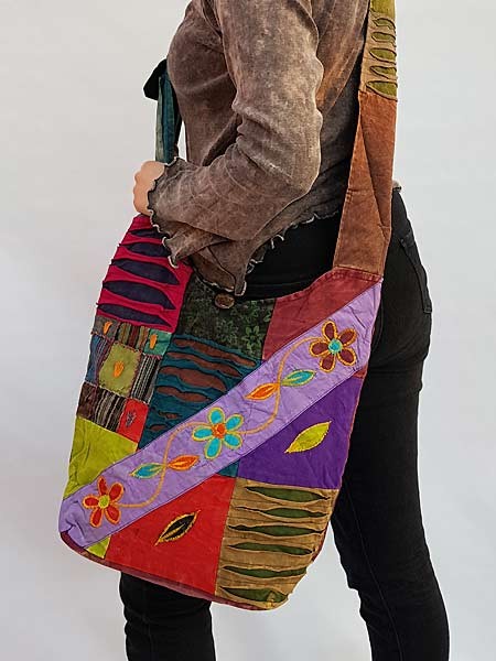 Women Shoulder Bag, Hippie Bag, Boho Bag, Market Bag, Festival Bag, Slouchy  Crossbody Sling