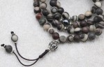 Jasper stone prayer beads necklace