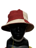 Pure hemp hat in two tone colour