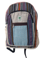 Pure hemp backpack made with a mix of woven cotton