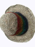 Striped hemp hat