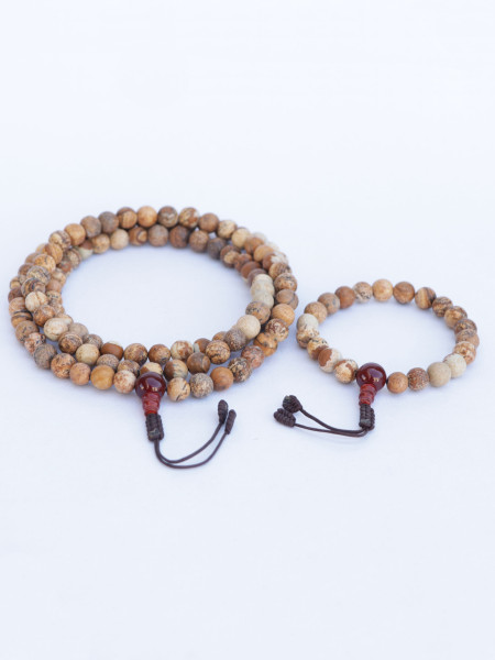 Picture Jasper Mala Set