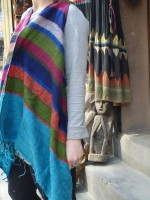 Kathmandu striped poncho